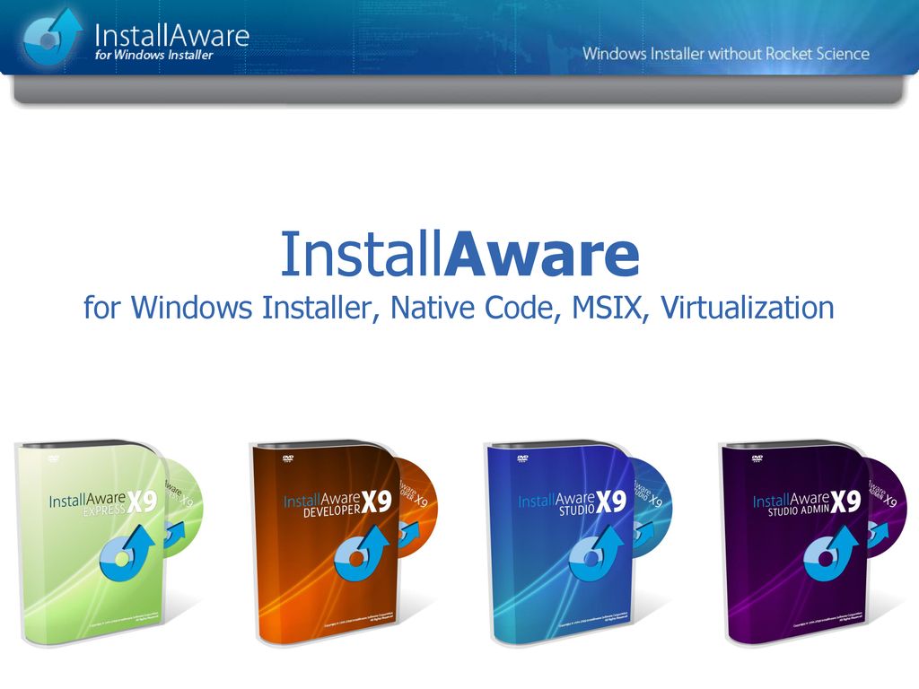 Installaware For Windows Installer Native Code Msix Virtualization